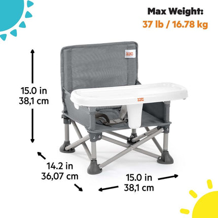Bright Starts Pop ‘N Sit™ Portable Booster Seat - Gray