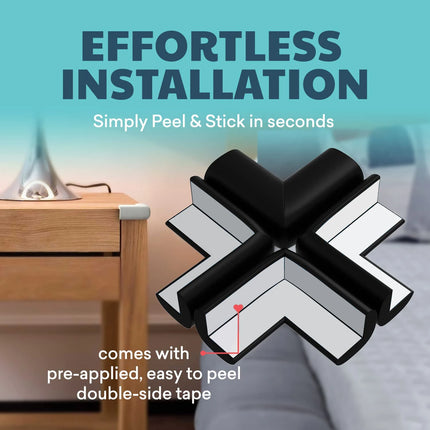 4pcs Baby Safety Edge & Corner Guards – Soft NBR Foam Protectors