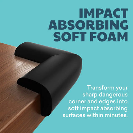 4pcs Baby Safety Edge & Corner Guards – Soft NBR Foam Protectors