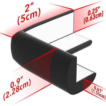 4pcs Baby Safety Edge & Corner Guards – Soft NBR Foam Protectors