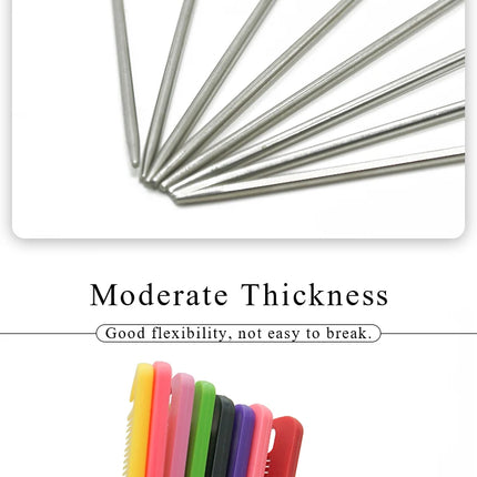 Pro Pointed Tail Hair Comb – Anti-Static Steel Needle Styling Comb
