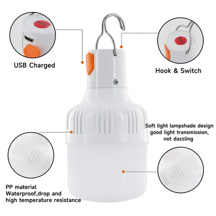 Rechargeable LED Camping Lamp – Emergency Outdoor Light
