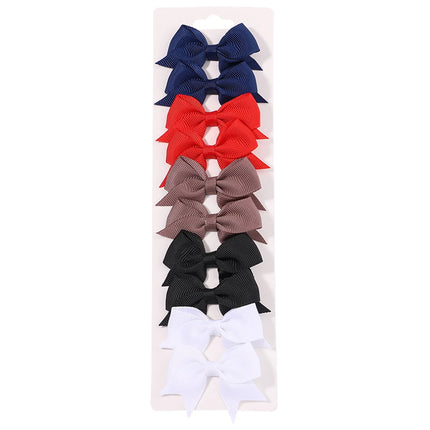Kids Bow Hair Clips – 10PCS Cute Solid Color Hairgrips for Girls