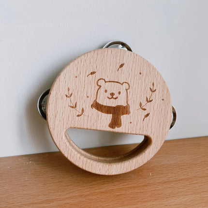 Kids Wooden Montessori Musical Instruments – Xylophone, Drum, Rattle & Bell Educational Toy for Babies & Toddlers