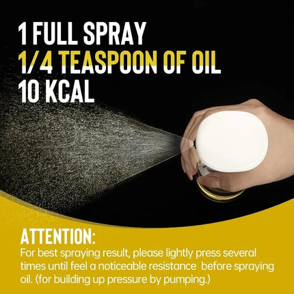Oil Spray for Cooking - Olive Oil Dispenser Bottle Sprayer Mist-Reusable