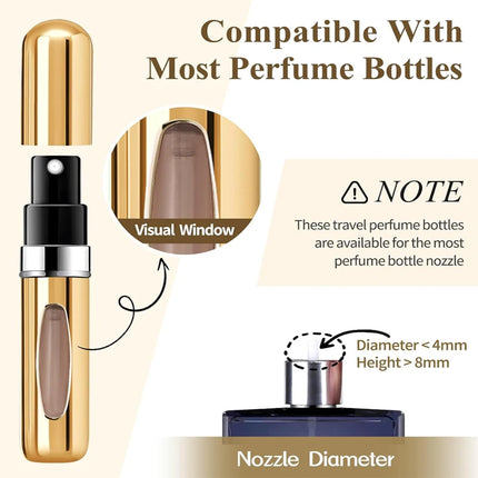5ml Refillable Perfume Atomizer – Portable Travel Spray Bottle