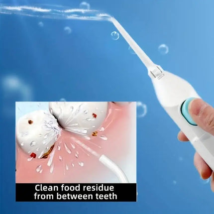 Manual High-Pressure Oral Irrigator – Portable Dental Water Flosser