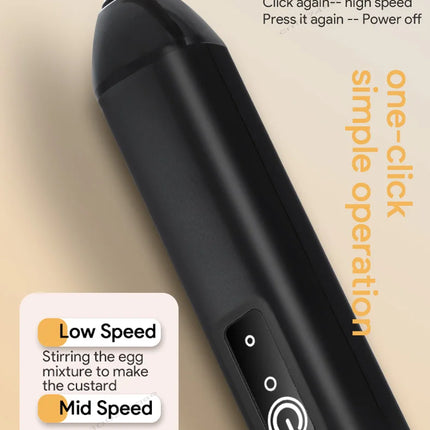 Milk Whisk • Egg Beater • USB Rechargeable • 3 Speeds