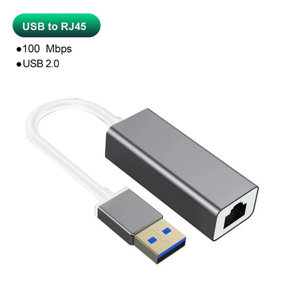 USB-C to Ethernet Adapter – Gigabit RJ45 USB 3.0 Network Card