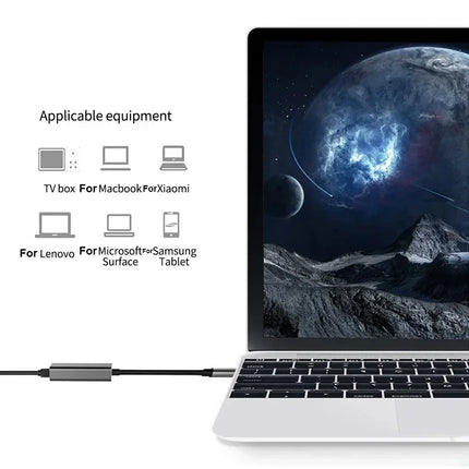 USB-C to Ethernet Adapter – Gigabit RJ45 USB 3.0 Network Card