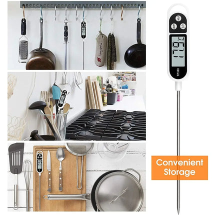 Digital Food Thermometer – Stainless Steel Probe Cooking Thermometer