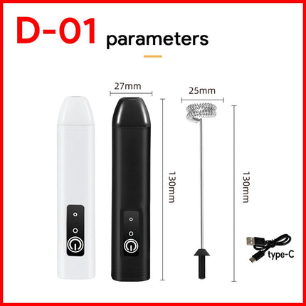 Milk Whisk • Egg Beater • USB Rechargeable • 3 Speeds