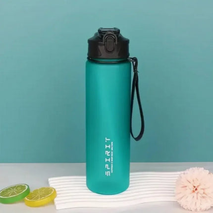 Sports Water Bottle with Time Marker – Leak-Proof Straw Hydration Bottle