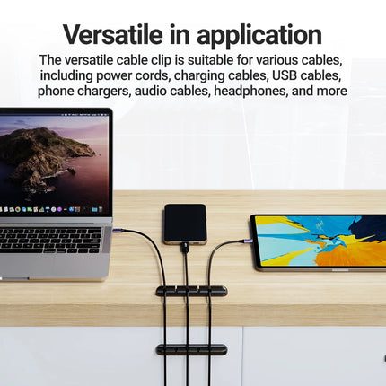 Adhesive Cable Holder Clips – Desk & Cord Management Organizer