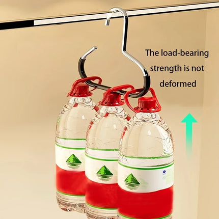 Cap & Bag Holder – Strong Manganese Steel Round Hook (1–5pcs)