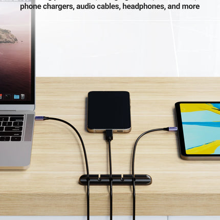 Adhesive Cable Holder Clips – Desk & Cord Management Organizer