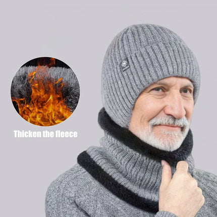 Winter Knitted Plush Hat with Ear Protection – Warm Casual Beanie
