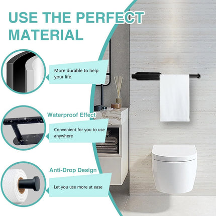 Adhesive Kitchen Paper Towel Holder – Wall & Cabinet Tissue Hanger