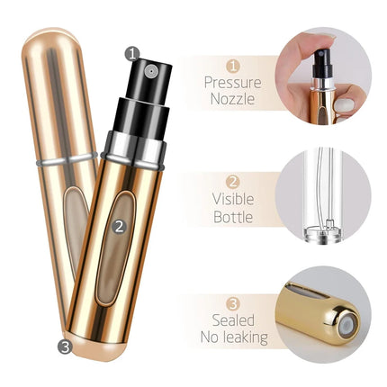5ml Refillable Perfume Atomizer – Portable Travel Spray Bottle
