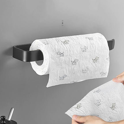 Adhesive Kitchen Paper Towel Holder – Wall & Cabinet Tissue Hanger