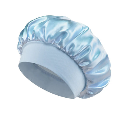 Silk Satin Hair Bonnet – Soft Sleep Cap with Wide Elastic Band