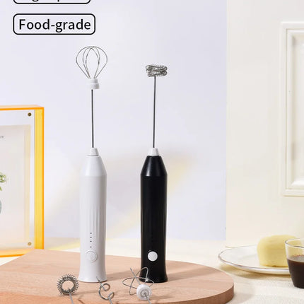 Milk Whisk • Egg Beater • USB Rechargeable • 3 Speeds