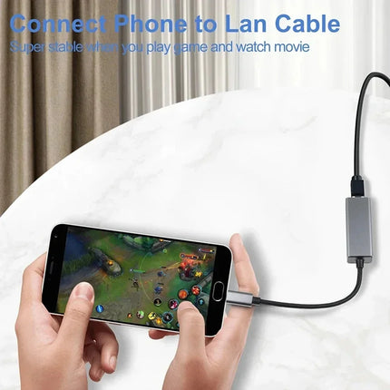 USB-C to Ethernet Adapter – Gigabit RJ45 USB 3.0 Network Card