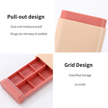 Mini Small Portable Travel Vitamin Box Pill Cases Container Organizer