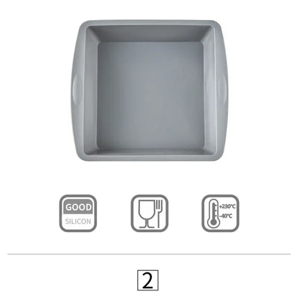 Silicone Square Cake Plate – Non-Stick Oven & Air Fryer Safe