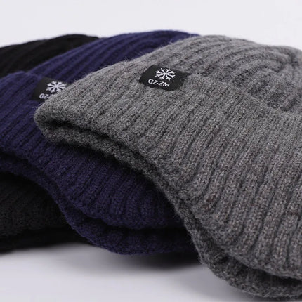 Winter Knitted Plush Hat with Ear Protection – Warm Casual Beanie