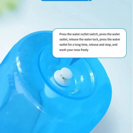 Nasal Wash Bottle 300ml – Manual Saline Nasal Rinse for Adults & Children