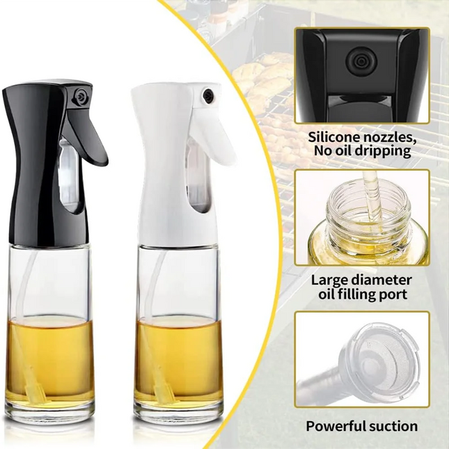 Oil Spray for Cooking - Olive Oil Dispenser Bottle Sprayer Mist-Reusable