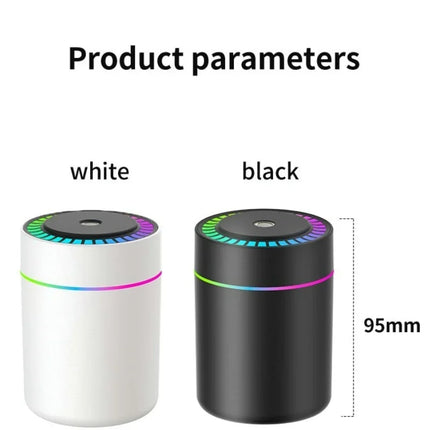 Mini Air Humidifier & Aroma Diffuser – 180ml USB with Night Light
