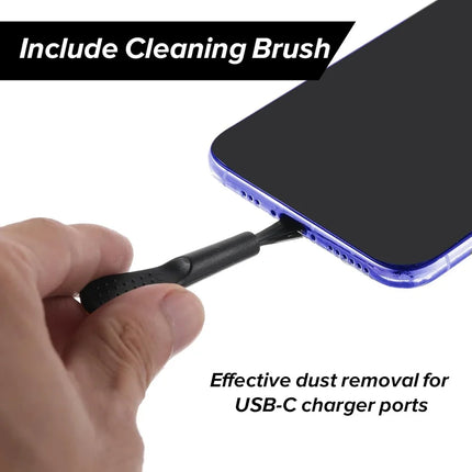 4Pcs USB C Dust Plug With Cleaning Brush Anti Dust USB-C Plug Cover Charging Port