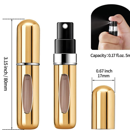 5ml Refillable Perfume Atomizer – Portable Travel Spray Bottle