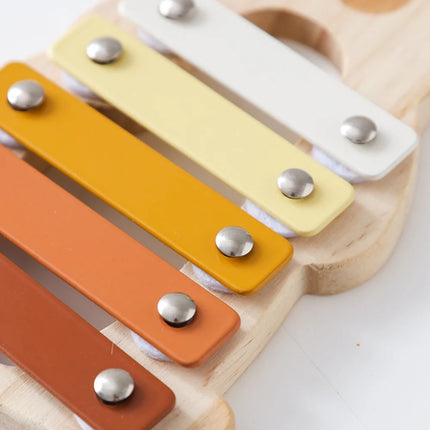 Kids Wooden Montessori Musical Instruments – Xylophone, Drum, Rattle & Bell Educational Toy for Babies & Toddlers