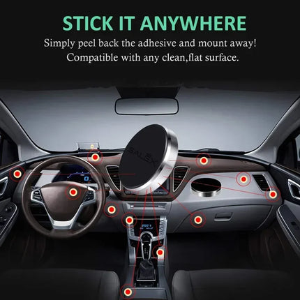 Magnetic Car Phone Holder – Universal Dashboard & Wall Mount