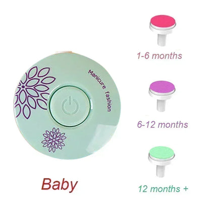 Gentle Electric Baby Nail Trimmer – Safe, Quiet & Tear-Free Nail Care for Newborns
