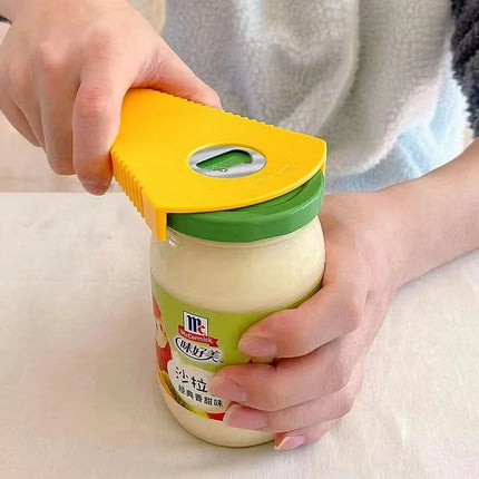 4-in-1 Multifunctional Can & Bottle Opener – Easy-Grip Jar Opener