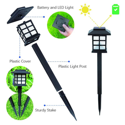Solar Garden LED Lights – Waterproof Outdoor Solar Pathway Lamps