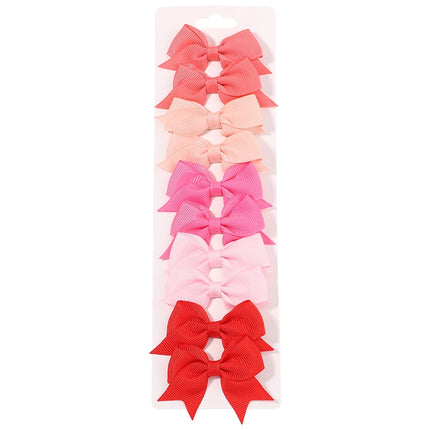 Kids Bow Hair Clips – 10PCS Cute Solid Color Hairgrips for Girls