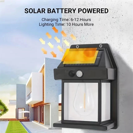 Powerful Solar Wall Light – Waterproof LED Motion Sensor Outdoor Lamp