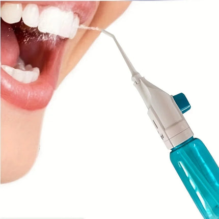 Manual High-Pressure Oral Irrigator – Portable Dental Water Flosser