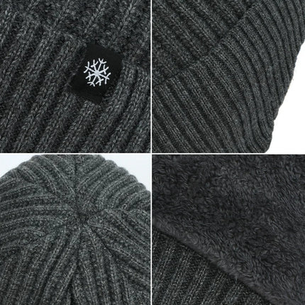 Winter Knitted Plush Hat with Ear Protection – Warm Casual Beanie