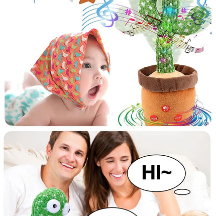 Dancing Cactus Toy – Repeat Talking, Singing & Dancing Plush