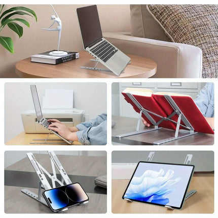 6-Level Height Adjustment • Foldable • Portable • 8–16 Inch Laptops