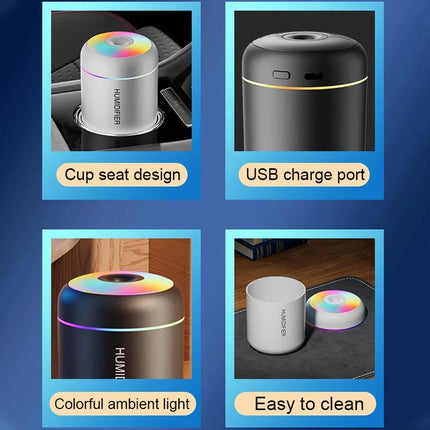 Mini Air Humidifier – USB Cool Mist Aroma Diffuser