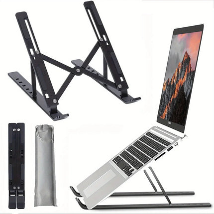 6-Level Height Adjustment • Foldable • Portable • 8–16 Inch Laptops