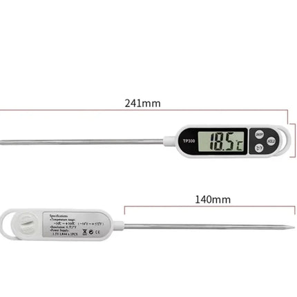 Digital Food Thermometer – Instant Read Kitchen & BBQ Thermometer with Stainless Steel