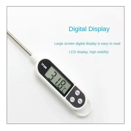 Digital Food Thermometer – Instant Read Kitchen & BBQ Thermometer with Stainless Steel